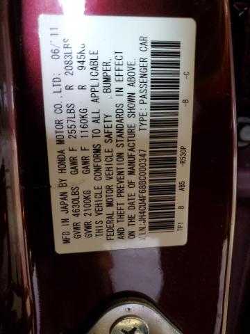 Photo 10 from auction – 2011 ACURA TSX with VIN JH4CU4F68BC000347