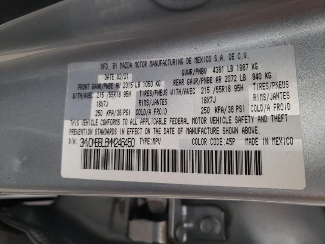 Photo 10 from auction – 2021 MAZDA CX-30 SELE with VIN 3MVDMBBL6MM246450