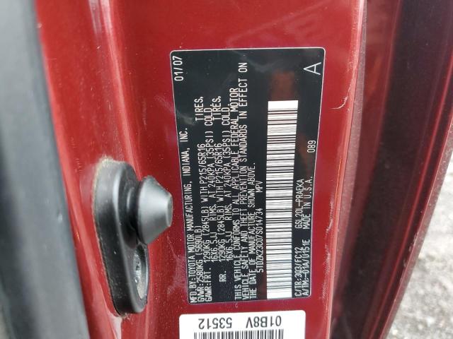 Photo 10 from auction – 2007 TOYOTA SIENNA CE with VIN 5TDZK23C07S014734