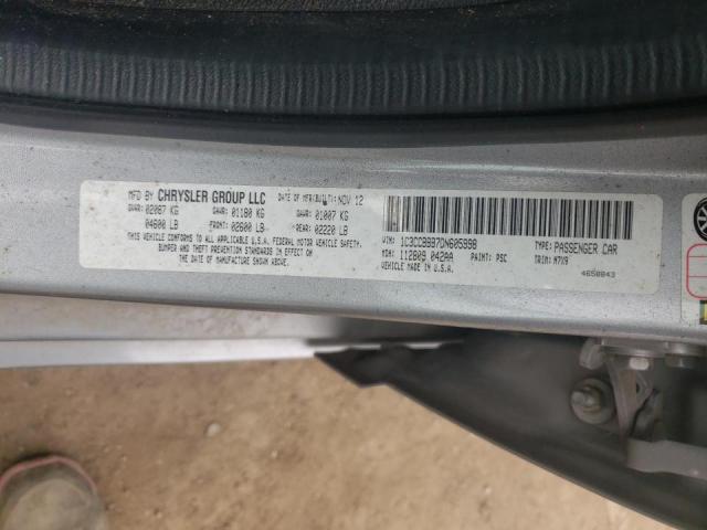 Photo 10 from auction – 2013 CHRYSLER 200 TOURIN with VIN 1C3CCBBB7DN605998