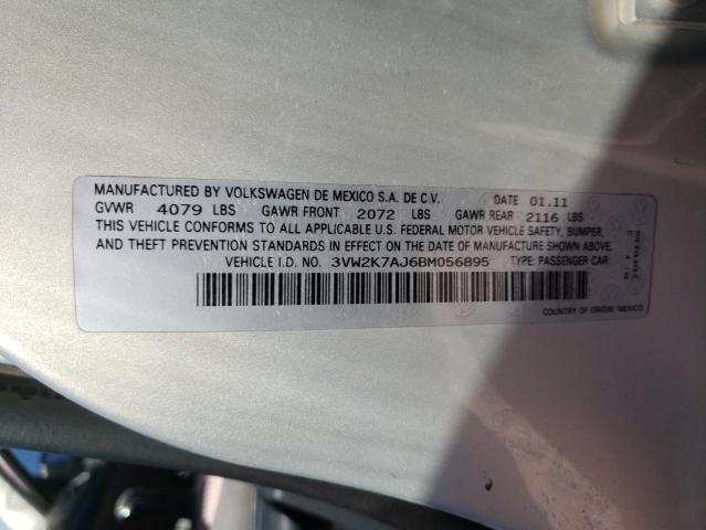 Photo 10 from auction – 2011 VOLKSWAGEN JETTA BASE with VIN 3VW2K7AJ6BM056895