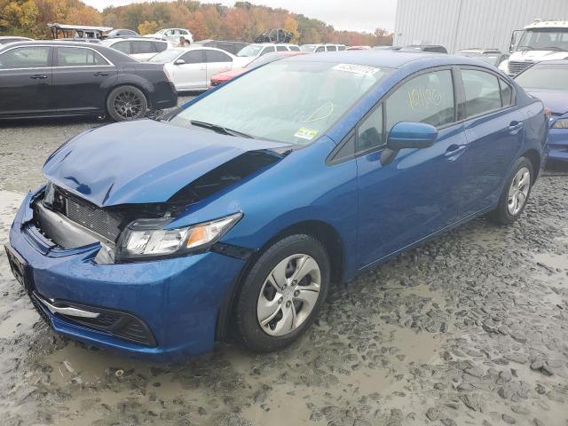 Photo 2 from auction – 2014 HONDA CIVIC LX with VIN 19XFB2F53EE206124