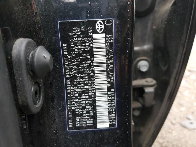 Photo 10 from auction – 2020 TOYOTA COROLLA SE with VIN 5YFS4RCE8LP037204