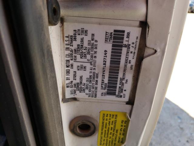 Photo 10 from auction – 1996 FORD F150 with VIN 1FTEF15Y4TLB27149