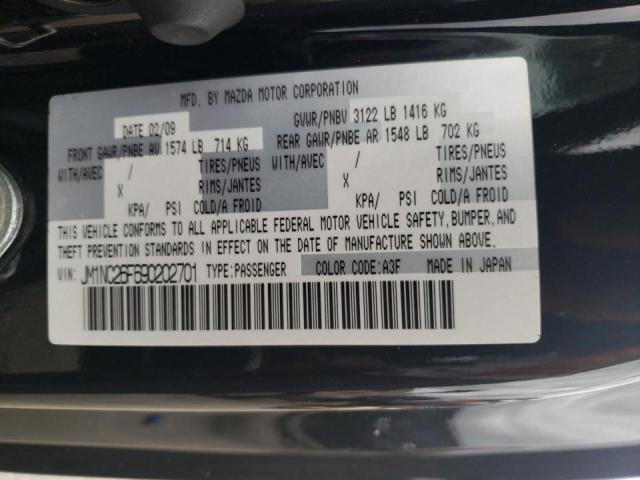 Photo 10 from auction – 2009 MAZDA MX-5 MIATA with VIN JM1NC26F690202701
