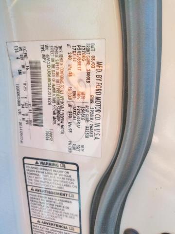 Photo 10 from auction – 2004 MERCURY MOUNTAINEE with VIN 4M2DU86W34ZJ01626