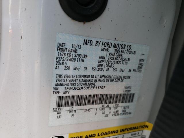 Photo 10 from auction – 2014 FORD EXPEDITION with VIN 1FMJK2A50EEF11797