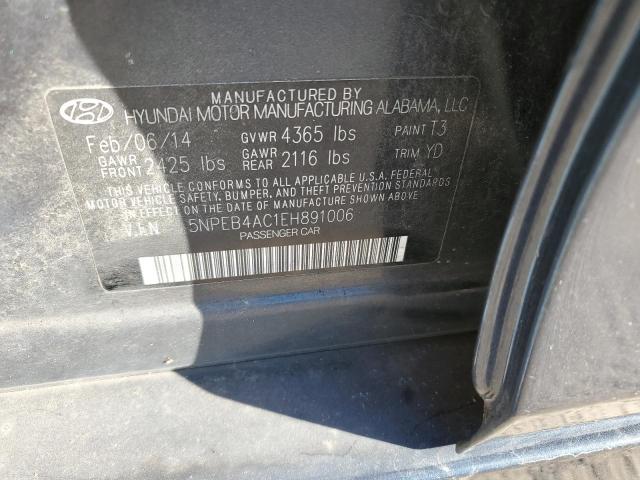 Photo 10 from auction – 2014 HYUNDAI SONATA GLS with VIN 5NPEB4AC1EH891006