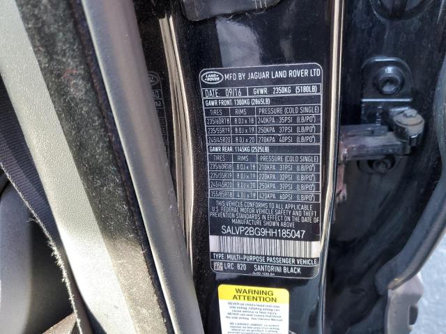 Photo 10 from auction – 2017 LAND ROVER RANGE ROVE with VIN SALVP2BG9HH185047