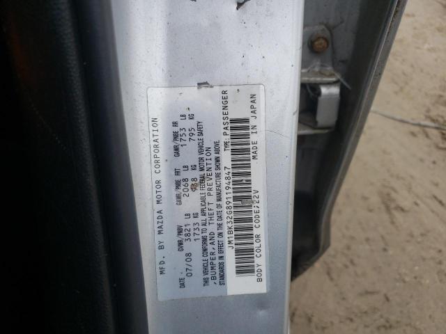 Photo 10 from auction – 2009 MAZDA 3 I with VIN JM1BK32G891194847