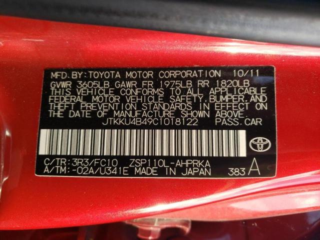 Photo 10 from auction – 2012 SCION XD with VIN JTKKU4B49C1018122