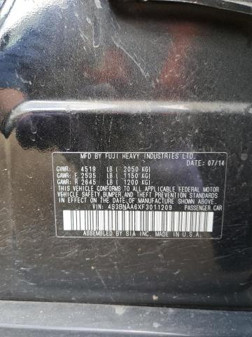 Photo 10 from auction – 2015 SUBARU LEGACY 2.5 with VIN 4S3BNAA6XF3011209