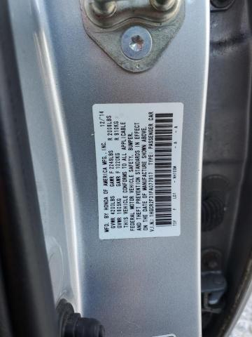 Photo 10 from auction – 2015 HONDA ACCORD LX with VIN 1HGCR2F31FA077917