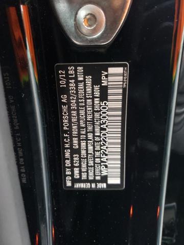 Photo 10 from auction – 2013 PORSCHE CAYENNE with VIN WP1AF2A22DLA30005