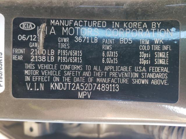 صورة رقم 10 من المزاد - 2013 KIA SOUL مع VIN KNDJT2A52D7489113