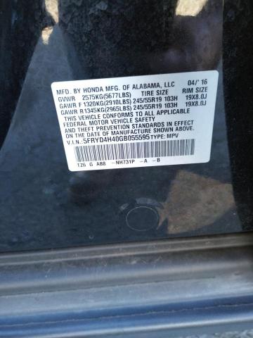 Zdjęcie 10 z aukcji – 2016 ACURA MDX TECHNO z VIN 5FRYD4H40GB055595