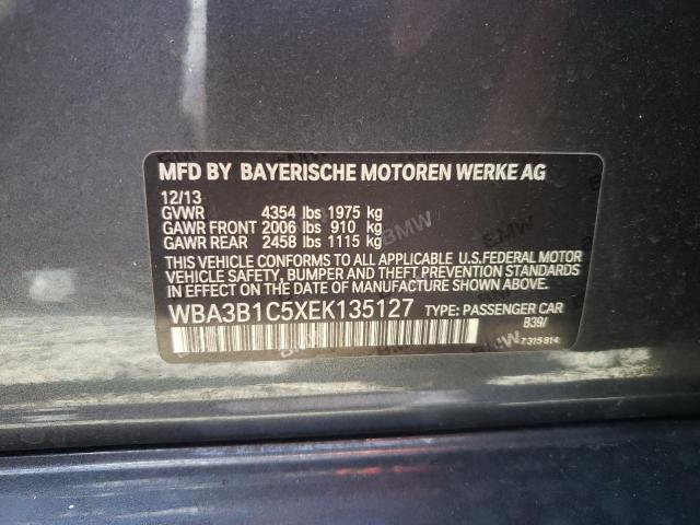 Photo 10 from auction – 2014 BMW 320 I with VIN WBA3B1C5XEK135127