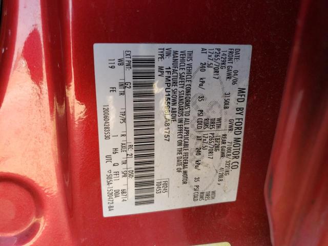 Photo 10 from auction – 2006 FORD EXPEDITION with VIN 1FMPU15596LA81757