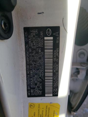 Photo 10 from auction – 2005 LEXUS ES 330 with VIN JTHBA30G655099758