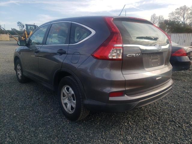 Photo 3 from auction – 2016 HONDA CR-V LX with VIN 2HKRM3H36GH559142