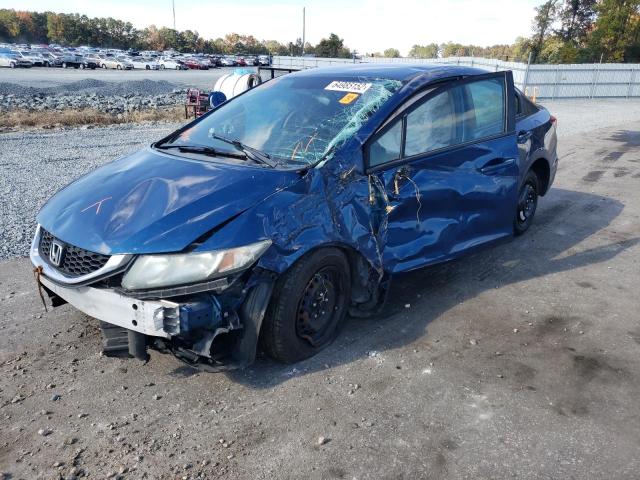 Photo 2 from auction – 2013 HONDA CIVIC LX with VIN 2HGFB2F57DH566033