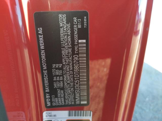 Photo 10 from auction – 2013 MINI COOPER with VIN WMWSU3C51DT680790