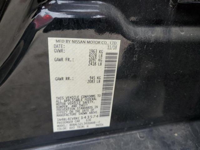 Photo 10 from auction – 2019 NISSAN ALTIMA SR with VIN 1N4BL4CV8KC143574