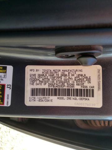 Photo 10 from auction – 2013 TOYOTA COROLLA BA with VIN 5YFBU4EE6DP145385