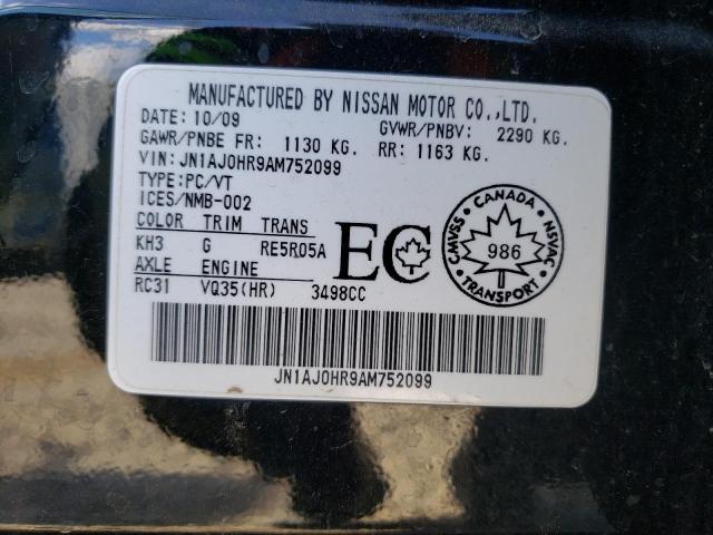 Photo 10 from auction – 2010 INFINITI EX35 BASE with VIN JN1AJ0HR9AM752099