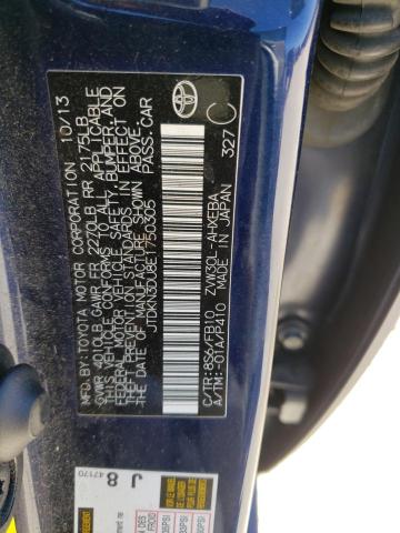 Photo 10 from auction – 2014 TOYOTA PRIUS with VIN JTDKN3DU8E1750305