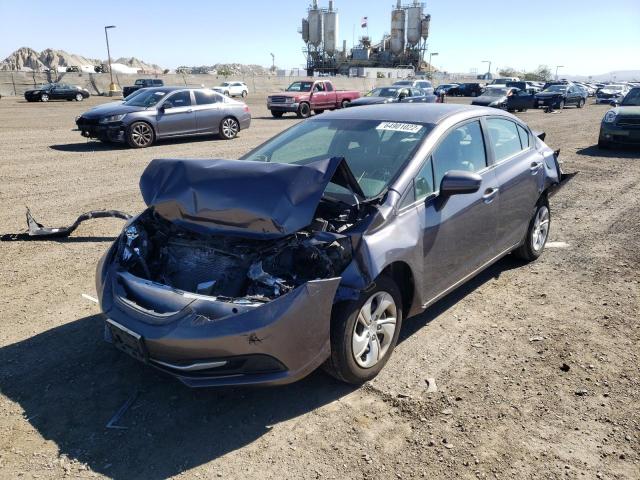 Photo 2 from auction – 2015 HONDA CIVIC LX with VIN 19XFB2F52FE272889