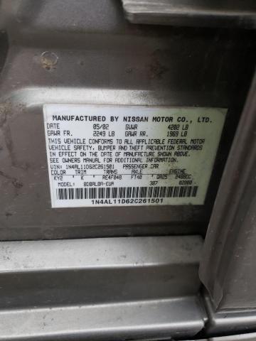 Photo 10 from auction – 2002 NISSAN ALTIMA BAS with VIN 1N4AL11D62C261501
