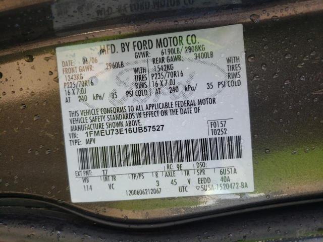 Photo 10 from auction – 2006 FORD EXPLORER X with VIN 1FMEU73E16UB57527