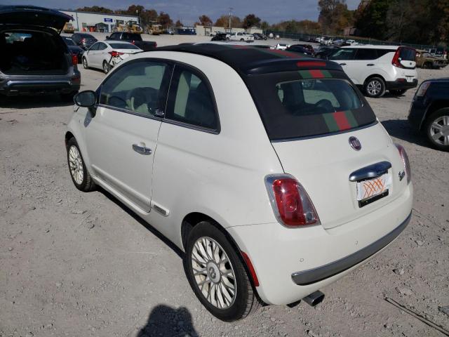 Photo 3 from auction – 2012 FIAT 500 LOUNGE with VIN 3C3CFFER4CT303591