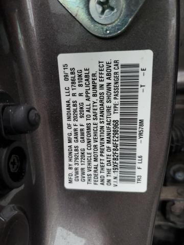Photo 10 from auction – 2015 HONDA CIVIC EX with VIN 19XFB2F84FE298968