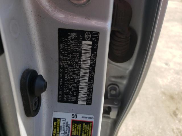 Photo 10 from auction – 2016 TOYOTA COROLLA L with VIN 2T1BURHE6GC568125