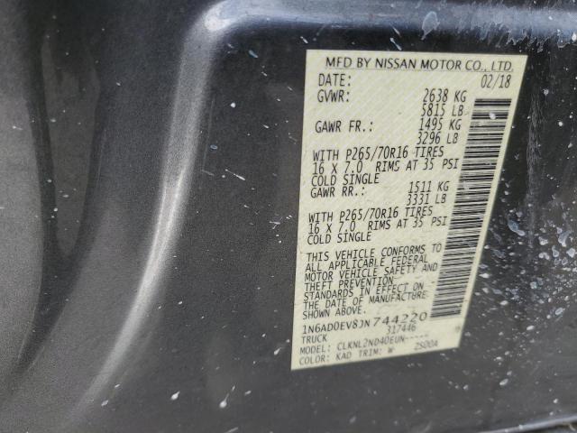 Photo 10 from auction – 2018 NISSAN FRONTIER S with VIN 1N6AD0EV8JN744220