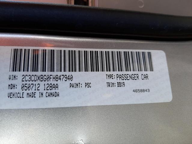 Photo 10 from auction – 2015 DODGE CHARGER SE with VIN 2C3CDXBG0FH847940