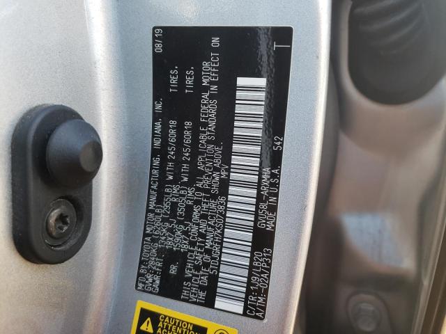 Photo 10 from auction – 2019 TOYOTA HIGHLANDER with VIN 5TDJGRFH7KS073836
