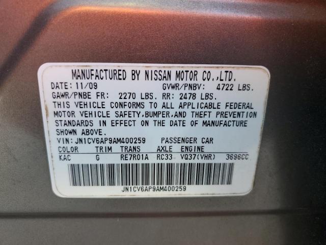 Photo 10 from auction – 2010 INFINITI G37 BASE with VIN JN1CV6AP9AM400259