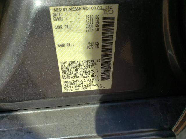 Photo 10 from auction – 2014 NISSAN ALTIMA 2.5 with VIN 1N4AL3AP7EC181845