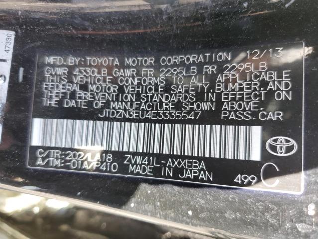 Photo 10 from auction – 2014 TOYOTA PRIUS V with VIN JTDZN3EU4E3335547