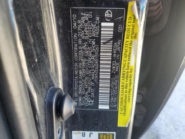 Photo 10 from auction – 2010 TOYOTA PRIUS with VIN JTDKN3DU2A5159261