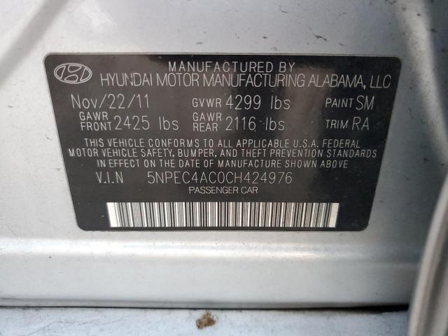 Photo 10 from auction – 2013 HYUNDAI SONATA HYB with VIN 5NPEC4AC0CH424976