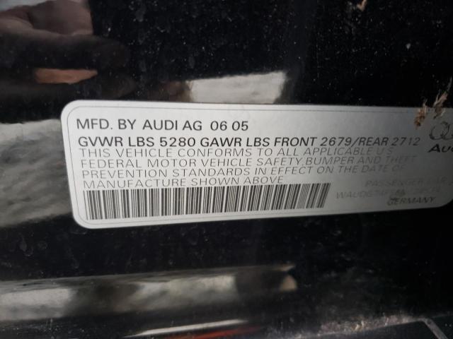 Photo 10 from auction – 2006 AUDI A6 3.2 QUA with VIN WAUDG74F56N024534