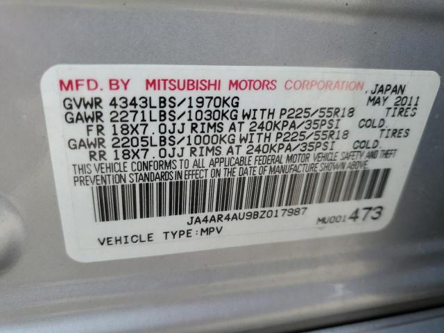 Photo 10 from auction – 2011 MITSUBISHI OUTLANDER with VIN JA4AR4AU9BZ017987