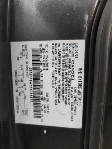 Photo 10 from auction – 2005 FORD CROWN VICT with VIN 2FAFP71W85X158571