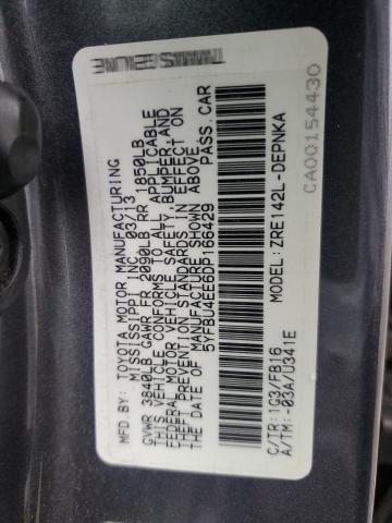 Photo 10 from auction – 2013 TOYOTA COROLLA BA with VIN 5YFBU4EE6DP166429