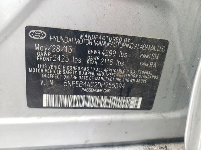 Photo 10 from auction – 2013 HYUNDAI SONATA GLS with VIN 5NPEB4AC2DH755594