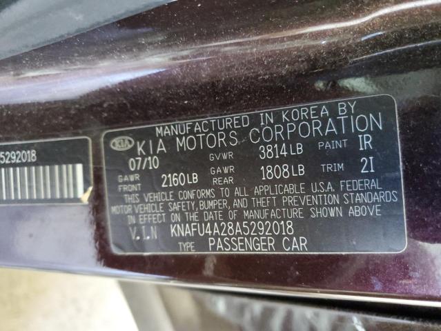Photo 10 from auction – 2010 KIA FORTE with VIN KNAFU4A28A5292018